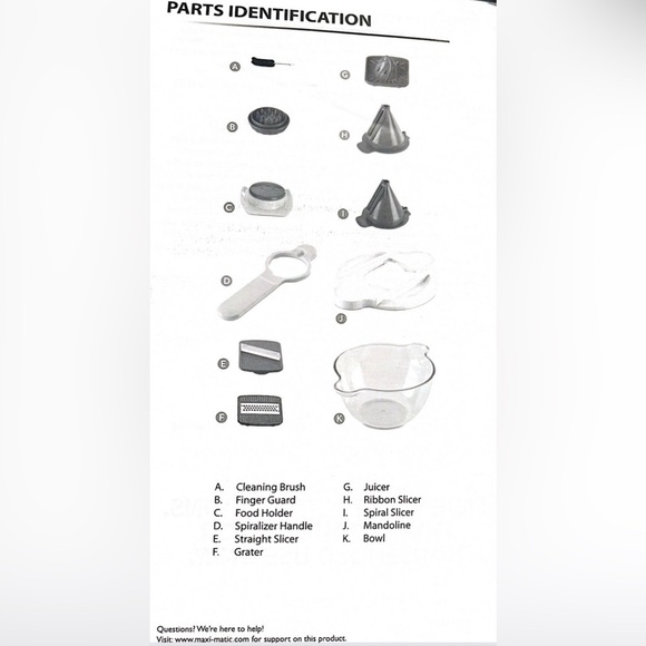 THE ELITE 5-IN-1 MANDOLINE & SPIRLALIZER 11-PIECE SET SEALED (NEW WITH TAGS) - Picture 2 of 5